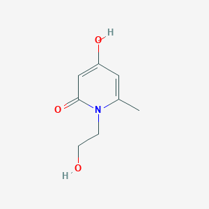 molecular formula C8H11NO3 B2393910 4-羟基-1-(2-羟乙基)-6-甲基吡啶-2(1H)-酮 CAS No. 859209-43-1