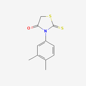 molecular formula C11H11NOS2 B2393953 3-(3,4-Dimethylphenyl)-2-sulfanylidene-1,3-thiazolidin-4-one CAS No. 303056-85-1