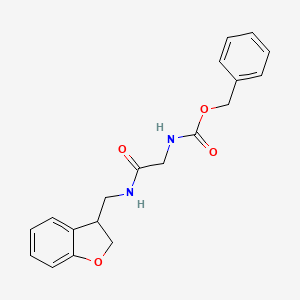 benzyl N-({[(2,3-dihydro-1-benzofuran-3-yl)methyl]carbamoyl}methyl)carbamate