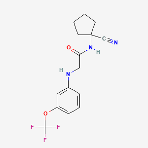 N-(1-cyanocyclopentyl)-2-{[3-(trifluoromethoxy)phenyl]amino}acetamide