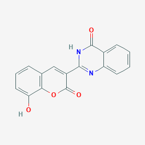 molecular formula C17H10N2O4 B2393978 2-(8-hydroxy-2-oxo-2H-chromen-3-yl)quinazolin-4(3H)-one CAS No. 2309798-26-1