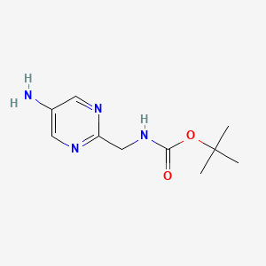 Tert-butyl N-[(5-aminopyrimidin-2-yl)methyl]carbamate