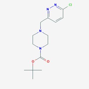 molecular formula C14H21ClN4O2 B2393987 tert-Butyl 4-((6-chloropyridazin-3-yl)methyl)piperazine-1-carboxylate CAS No. 1420845-19-7