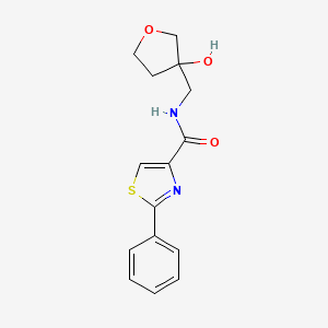 N-((3-hydroxytetrahydrofuran-3-yl)methyl)-2-phenylthiazole-4-carboxamide