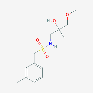 molecular formula C13H21NO4S B2394002 N-(2-hydroxy-3-methoxy-2-methylpropyl)-1-(m-tolyl)methanesulfonamide CAS No. 1334369-68-4