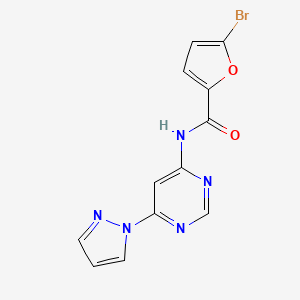 N-(6-(1H-pyrazol-1-yl)pyrimidin-4-yl)-5-bromofuran-2-carboxamide
