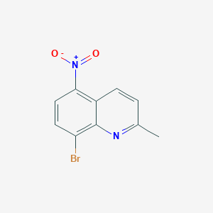 molecular formula C10H7BrN2O2 B2394023 8-溴-2-甲基-5-硝基喹啉 CAS No. 151537-92-7