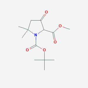 1-Tert-butyl 2-methyl 5,5-dimethyl-3-oxopyrrolidine-1,2-dicarboxylate