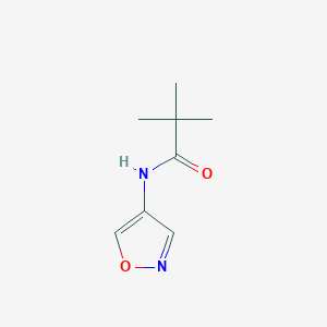 molecular formula C8H12N2O2 B2394045 N-(isoxazol-4-yl)pivalamide CAS No. 1339081-24-1