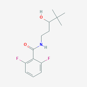 molecular formula C14H19F2NO2 B2394050 2,6-difluoro-N-(3-hydroxy-4,4-dimethylpentyl)benzamide CAS No. 1363825-94-8