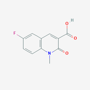molecular formula C11H8FNO3 B2394058 6-Fluoro-1-methyl-2-oxoquinoline-3-carboxylic acid CAS No. 1498999-88-4