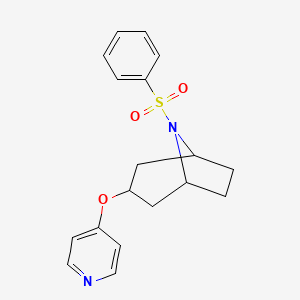 (1R,5S)-8-(phenylsulfonyl)-3-(pyridin-4-yloxy)-8-azabicyclo[3.2.1]octane