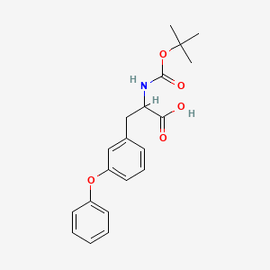 molecular formula C20H23NO5 B2394063 N-(t-butoxycarbonyl)-3-phenoxy-DL-phenylalanine CAS No. 119349-24-5