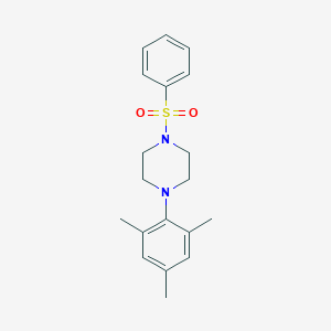 molecular formula C19H24N2O2S B239407 1-Mesityl-4-(phenylsulfonyl)piperazine 
