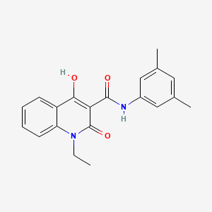 molecular formula C20H20N2O3 B2394072 N-(3,5-dimethylphenyl)-1-ethyl-4-hydroxy-2-oxo-1,2-dihydroquinoline-3-carboxamide CAS No. 372174-80-6