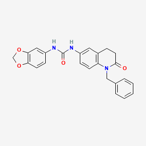 1-(Benzo[d][1,3]dioxol-5-yl)-3-(1-benzyl-2-oxo-1,2,3,4-tetrahydroquinolin-6-yl)urea