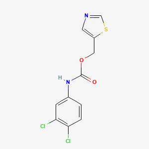 molecular formula C11H8Cl2N2O2S B2394081 1,3-thiazol-5-ylmethyl N-(3,4-dichlorophenyl)carbamate CAS No. 338981-80-9