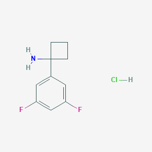 1-(3,5-Difluorophenyl)cyclobutan-1-amine;hydrochloride