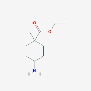 molecular formula C10H19NO2 B2394100 Ethyl 4-amino-1-methylcyclohexanecarboxylate CAS No. 2304424-28-8