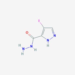 molecular formula C4H5IN4O B2394103 4-iodo-1H-pyrazole-5-carbohydrazide CAS No. 1005592-09-5