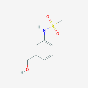 molecular formula C8H11NO3S B2394112 N-(3-(Hydroxymethyl)phenyl)methanesulfonamide CAS No. 376347-09-0
