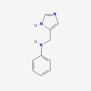 molecular formula C10H11N3 B2394125 N-(1H-imidazol-4-ylmethyl)aniline CAS No. 32563-81-8