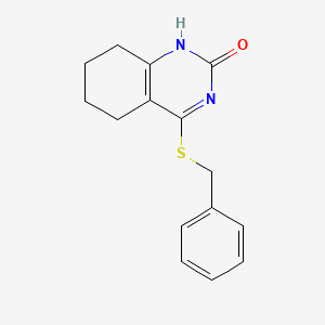 molecular formula C15H16N2OS B2394128 4-(苄硫基)-5,6,7,8-四氢喹唑啉-2(1H)-酮 CAS No. 898444-29-6