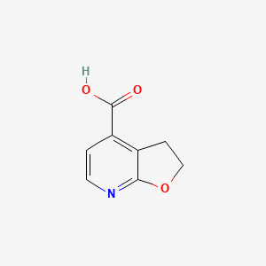 molecular formula C8H7NO3 B2394130 2,3-Dihydrofuro[2,3-b]pyridine-4-carboxylic acid CAS No. 2306263-98-7