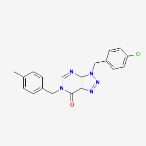 3-(4-chlorobenzyl)-6-(4-methylbenzyl)-3,6-dihydro-7H-[1,2,3]triazolo[4,5-d]pyrimidin-7-one