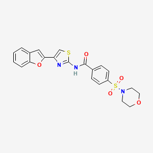 N-(4-(benzofuran-2-yl)thiazol-2-yl)-4-(morpholinosulfonyl)benzamide