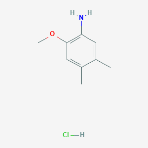 molecular formula C9H14ClNO B2394158 2-Methoxy-4,5-dimethylaniline hydrochloride CAS No. 857974-06-2