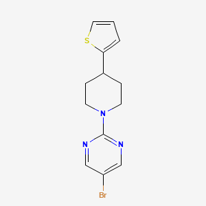 5-Bromo-2-(4-thiophen-2-ylpiperidin-1-yl)pyrimidine