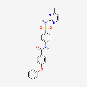 N-[4-[(4-methylpyrimidin-2-yl)sulfamoyl]phenyl]-4-phenoxybenzamide