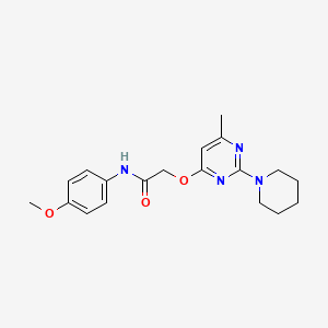 molecular formula C19H24N4O3 B2394167 3-({4-[2-(3-Fluorophenoxy)ethyl]piperidin-1-yl}carbonyl)-2-(methylthio)pyridine CAS No. 1029776-66-6