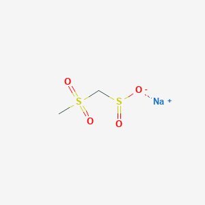 molecular formula C2H5NaO4S2 B2394178 Sodium methanesulfonylmethanesulfinate CAS No. 213591-88-9