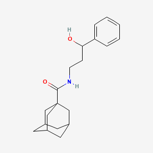 molecular formula C20H27NO2 B2394181 (3r,5r,7r)-N-(3-hydroxy-3-phenylpropyl)adamantane-1-carboxamide CAS No. 1421452-30-3