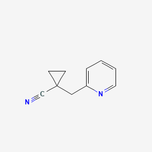 molecular formula C10H10N2 B2394187 1-(Pyridin-2-ylmethyl)cyclopropane-1-carbonitrile CAS No. 1862553-80-7