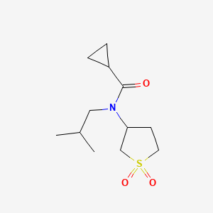 molecular formula C12H21NO3S B2394209 N-(1,1-dioxo-1lambda6-thiolan-3-yl)-N-(2-methylpropyl)cyclopropanecarboxamide CAS No. 874788-34-8
