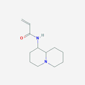 molecular formula C12H20N2O B2394212 N-(2,3,4,6,7,8,9,9a-Octahydro-1H-quinolizin-1-yl)prop-2-enamide CAS No. 2194089-48-8
