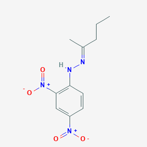molecular formula C11H14N4O4 B239424 1-(2,4-Dinitrophenyl)-2-(pentan-2-ylidene)hydrazine CAS No. 1636-82-4