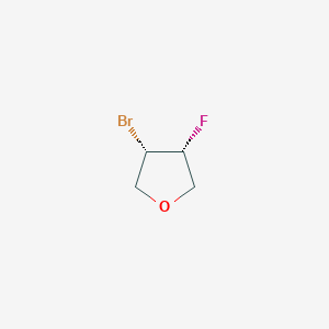 molecular formula C4H6BrFO B2394244 (3S,4R)-3-Bromo-4-fluorooxolane CAS No. 2416218-59-0