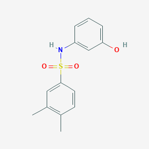 molecular formula C14H15NO3S B239426 N-(3-hydroxyphenyl)-3,4-dimethylbenzenesulfonamide 
