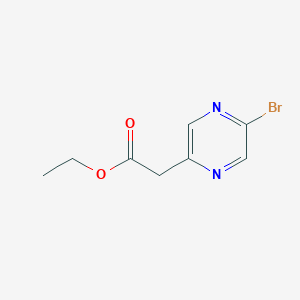 molecular formula C8H9BrN2O2 B2394271 Ethyl 2-(5-bromopyrazin-2-yl)acetate CAS No. 2106364-36-5