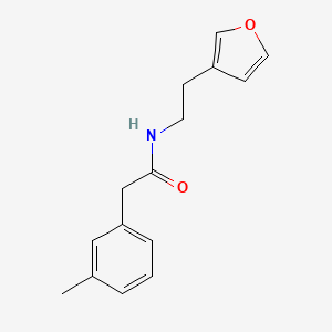 molecular formula C15H17NO2 B2394287 N-(2-(furan-3-yl)ethyl)-2-(m-tolyl)acetamide CAS No. 1448069-04-2