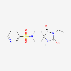 3-Ethyl-8-(pyridin-3-ylsulfonyl)-1,3,8-triazaspiro[4.5]decane-2,4-dione