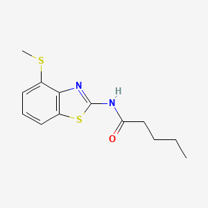 N-(4-(methylthio)benzo[d]thiazol-2-yl)pentanamide