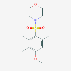molecular formula C14H21NO4S B239431 Methyl 2,3,5-trimethyl-4-(4-morpholinylsulfonyl)phenyl ether 