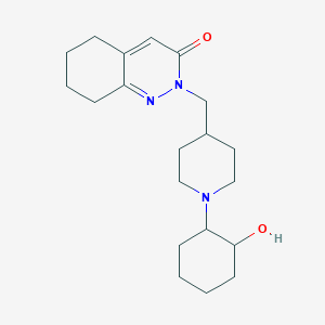 molecular formula C20H31N3O2 B2394317 2-{[1-(2-羟基环己基)哌啶-4-基]甲基}-2,3,5,6,7,8-六氢茚满-3-酮 CAS No. 2097914-48-0