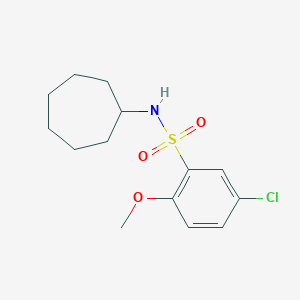 5-chloro-N-cycloheptyl-2-methoxybenzenesulfonamide