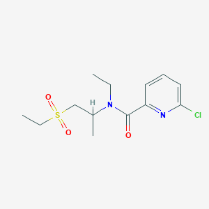 molecular formula C13H19ClN2O3S B2394348 6-chloro-N-[1-(ethanesulfonyl)propan-2-yl]-N-ethylpyridine-2-carboxamide CAS No. 1384541-84-7